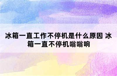 冰箱一直工作不停机是什么原因 冰箱一直不停机嗡嗡响